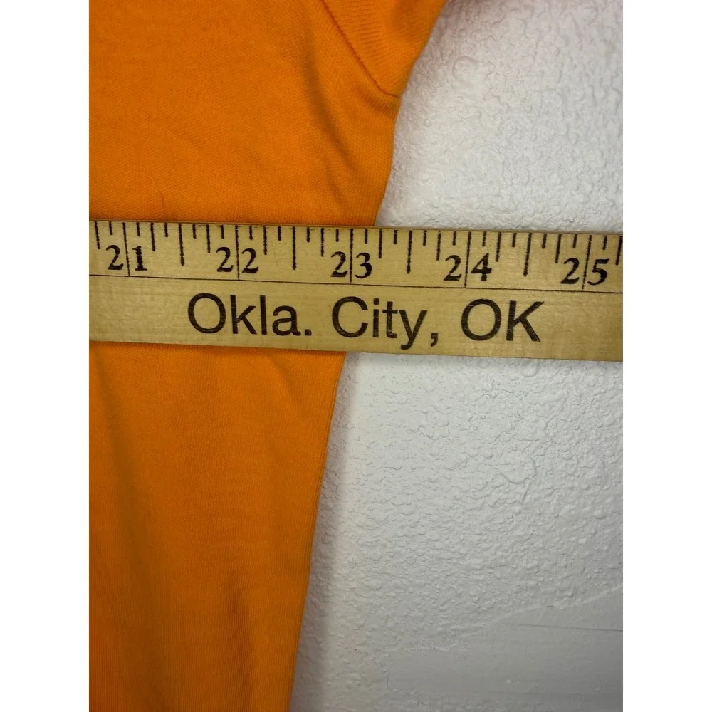 Polo Ralph Lauren Mens Orange Cotton‎ Short Sleeve Polo Shirt Blue Pony Size L